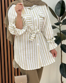 فری سایز مناسب 38تا48 📏راهنمای سایز👇👇👇 دورسینه116cm_دورباسن 120_دوربازو48cm_قدآستین56cm_قدجلو 80cm_قد پشت 86cm