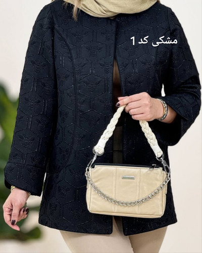 مانتو ژاکارد ترک طرح گل برجسته