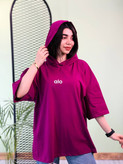 تیشرت باکسی کلاهدار alo