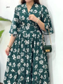 پیراهن الیزه ترک یقه چپ وراستی